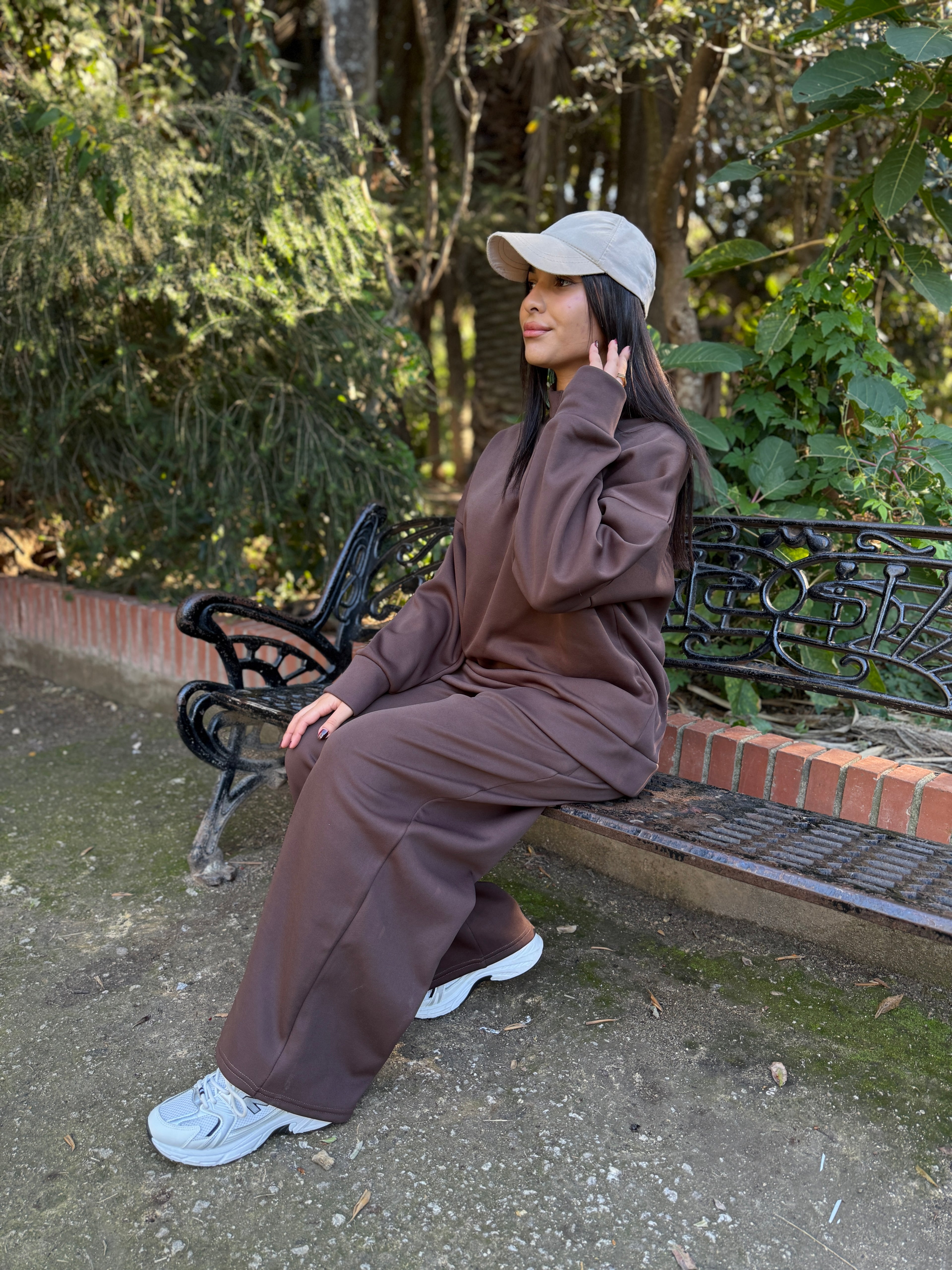 Comfy brown baggy set