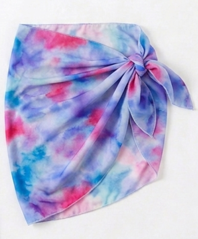 pareo foulard bleu