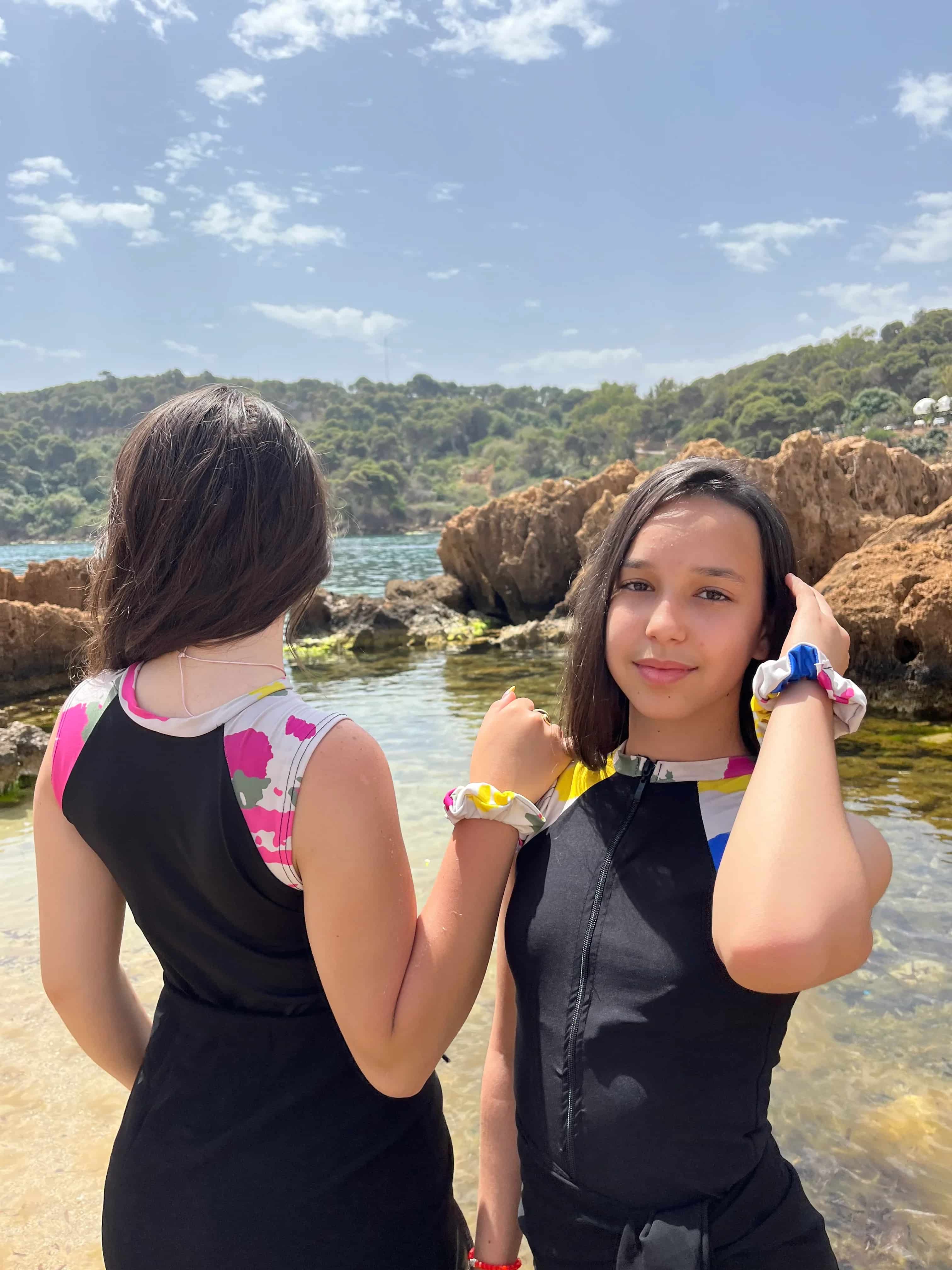 burkini sweet pop + pareo foulard noir