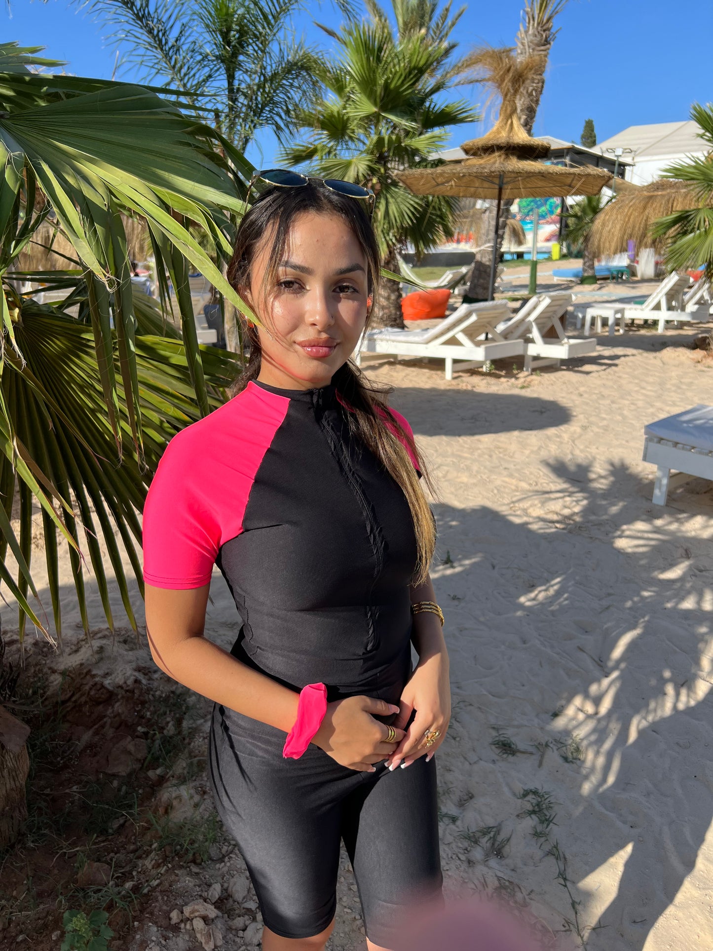 burkini pink splash