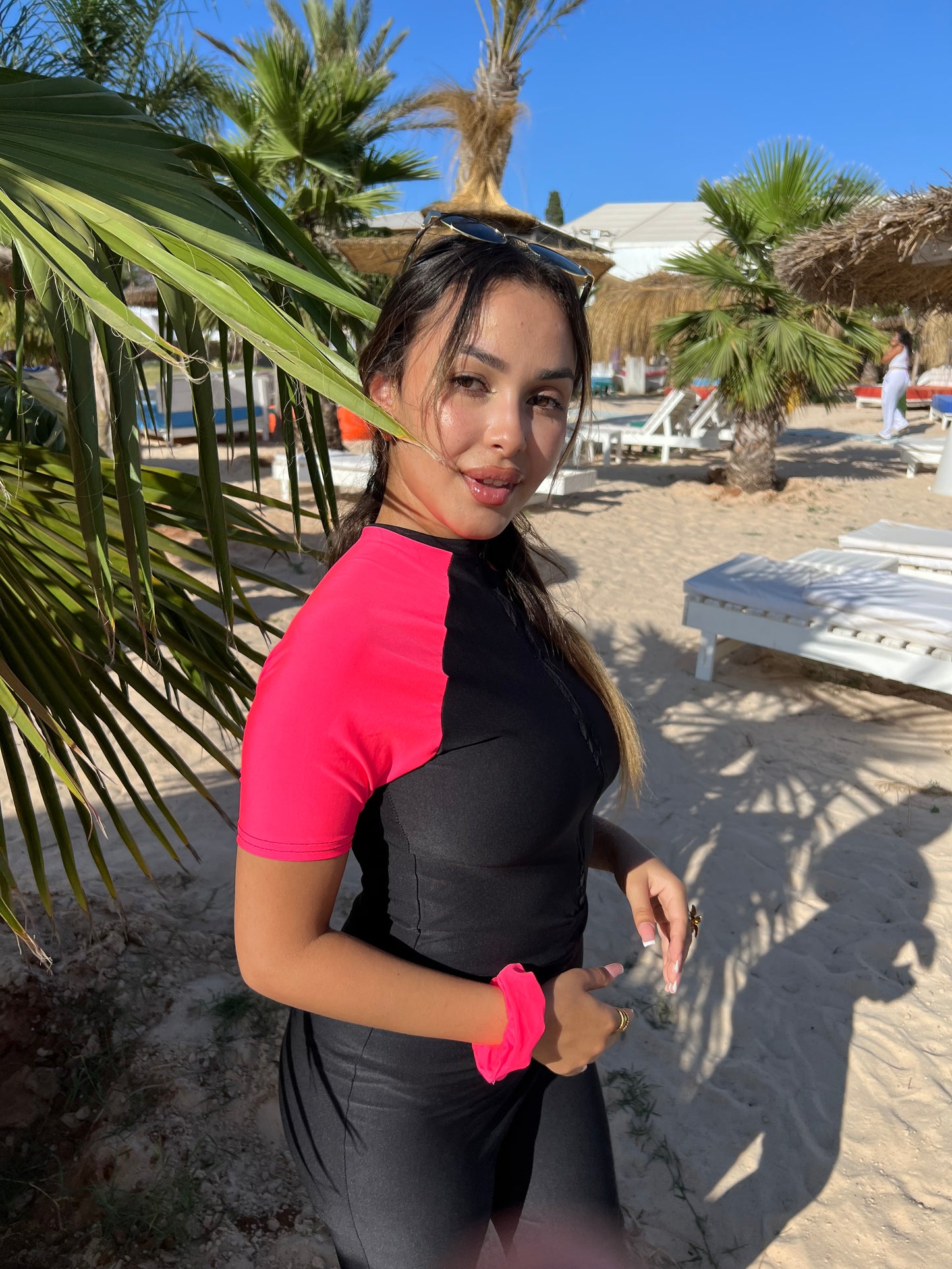 burkini pink splash