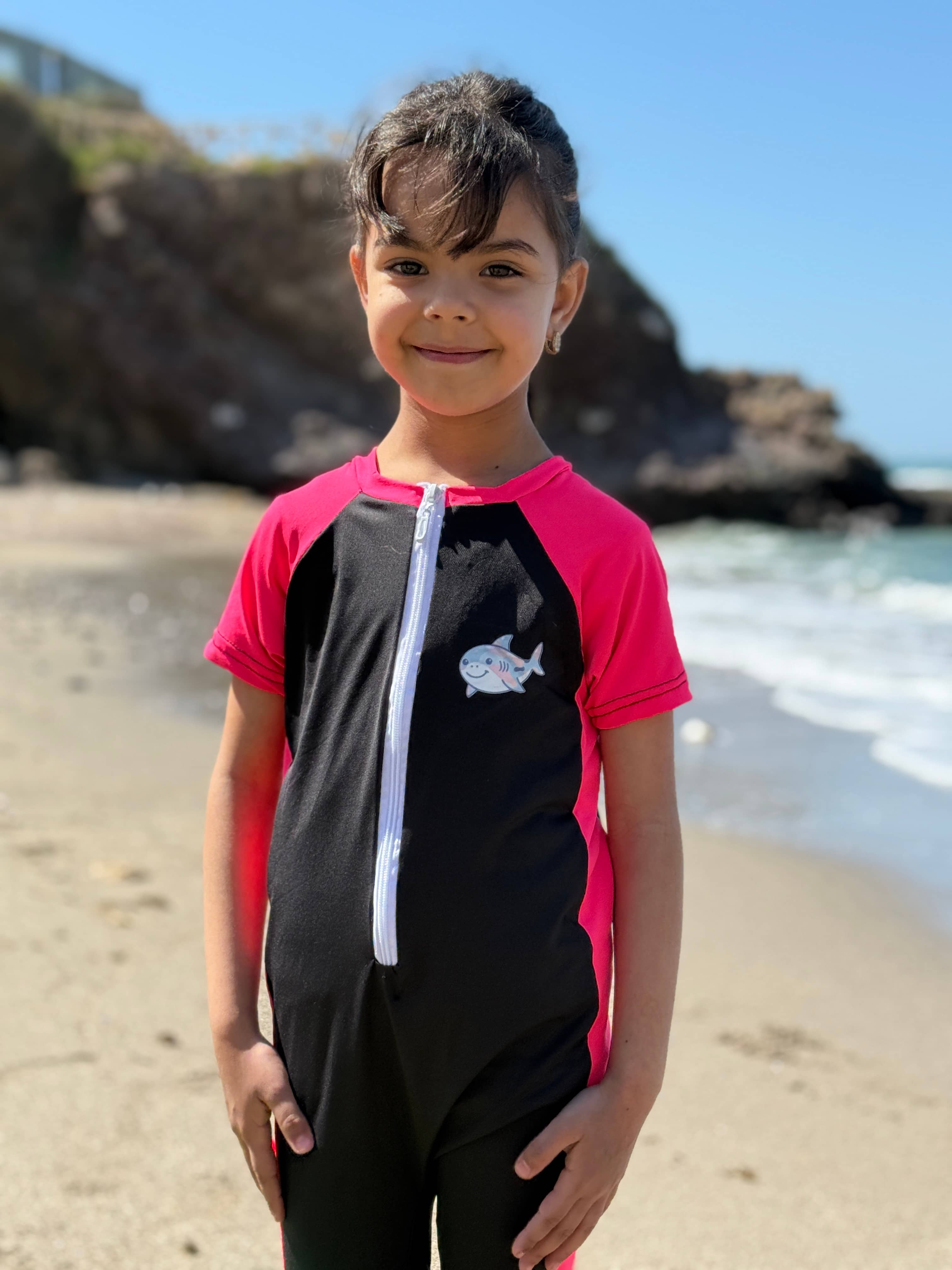 The Pink Sharkie demi manches