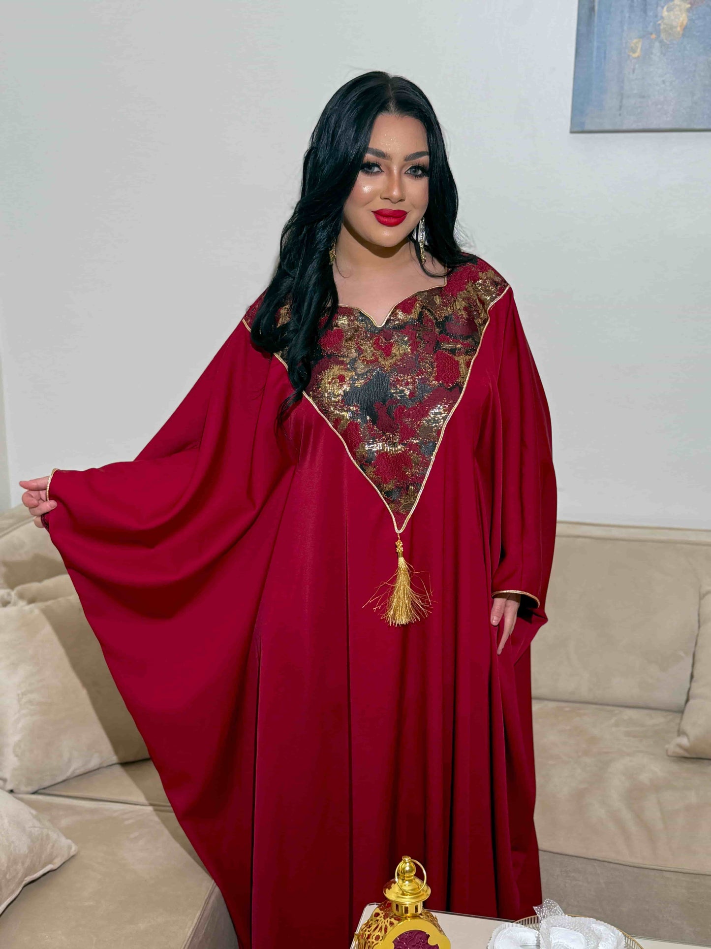 robe sultana bordeau