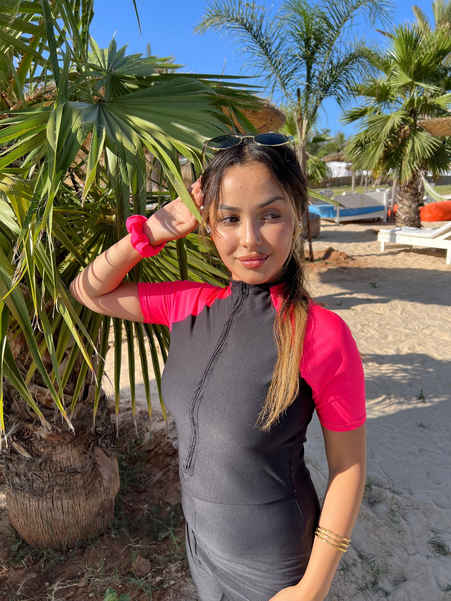 burkini pink splash