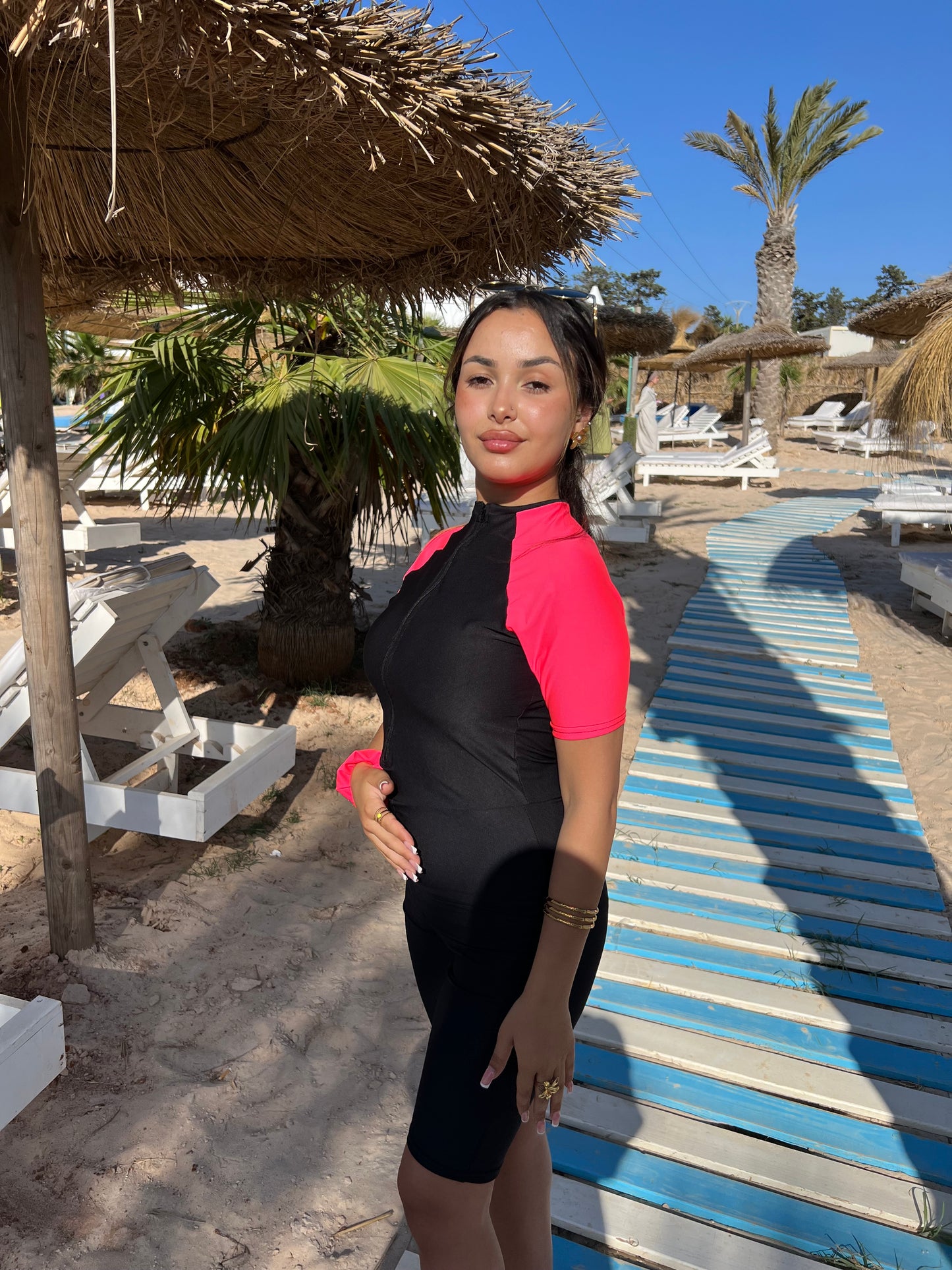 burkini pink splash