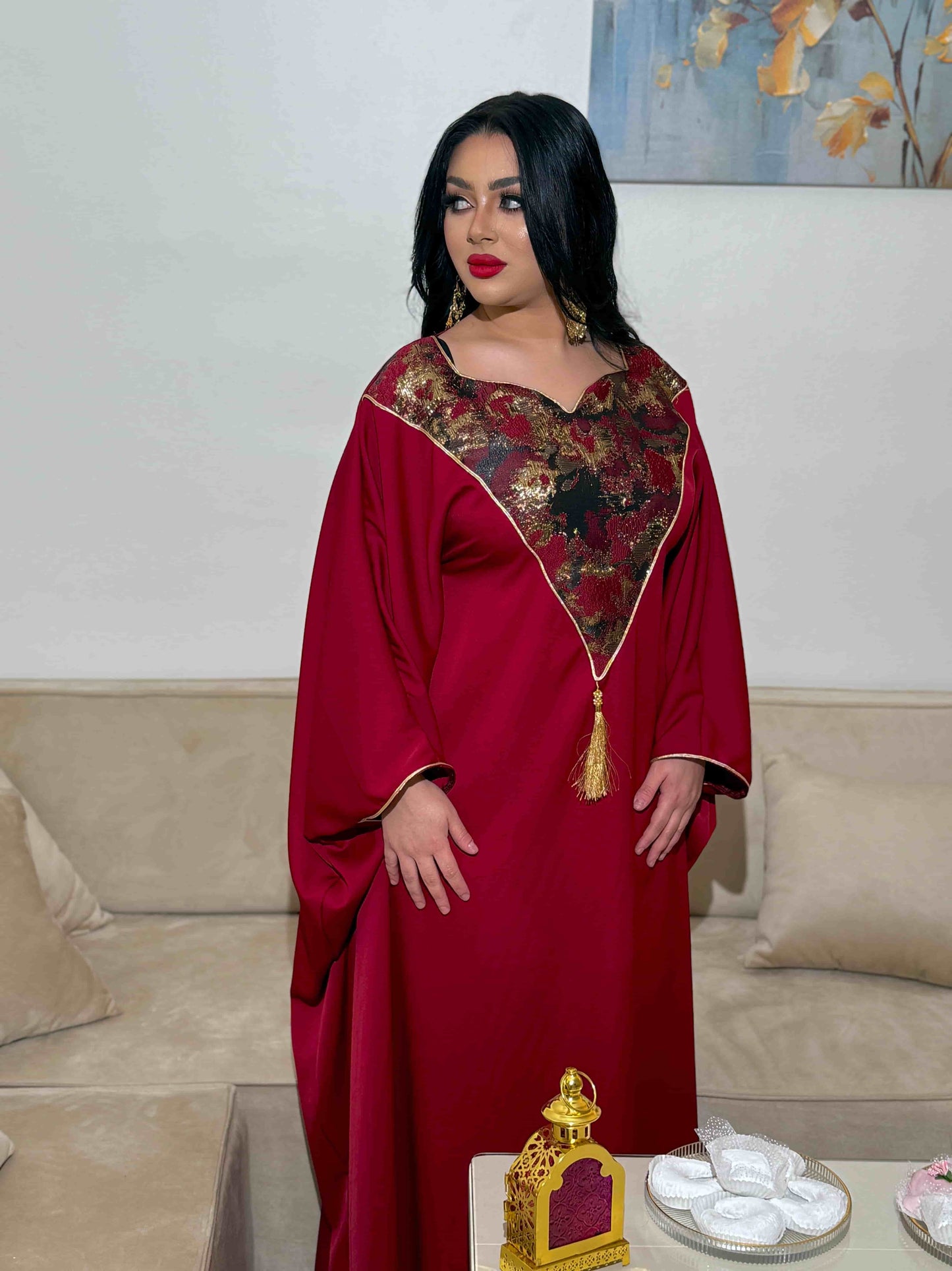 robe sultana bordeau