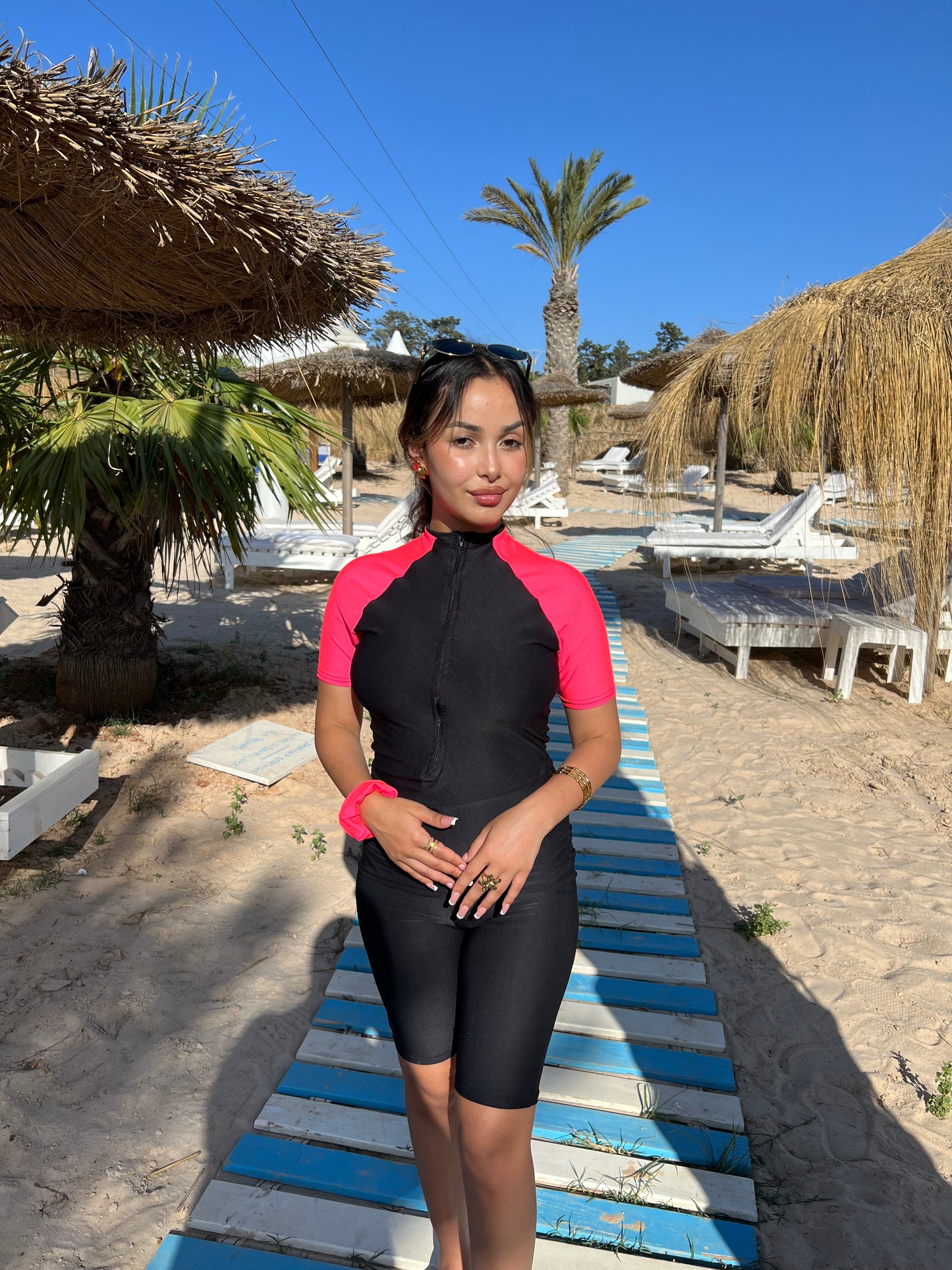 burkini pink splash