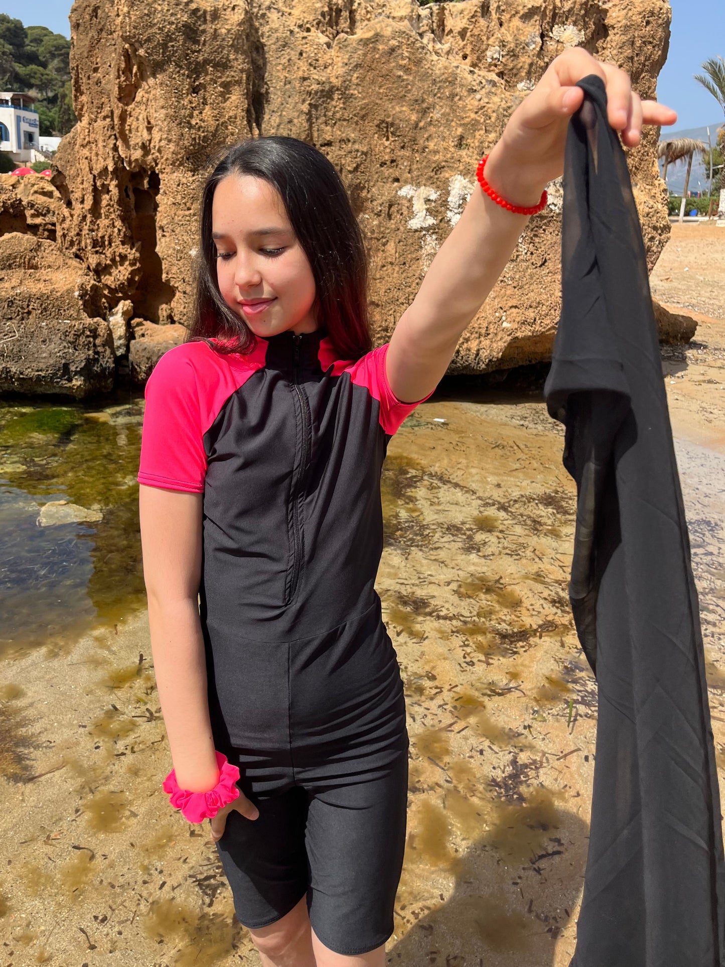 burkini pink splash