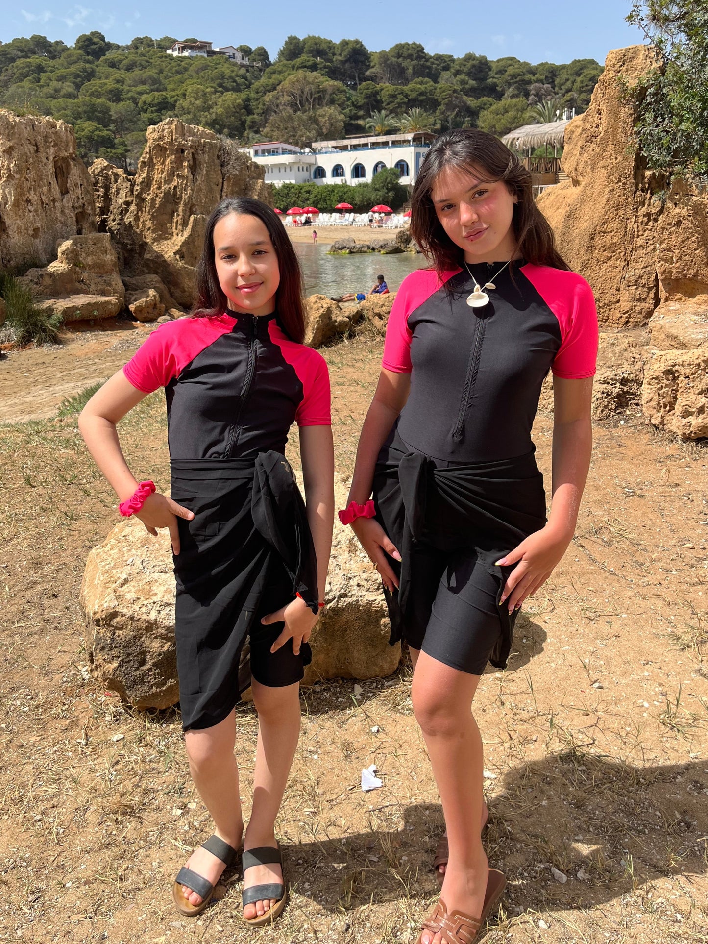 burkini pink splash