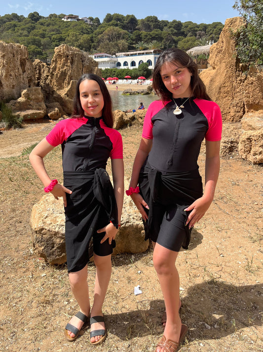 burkini pink splash