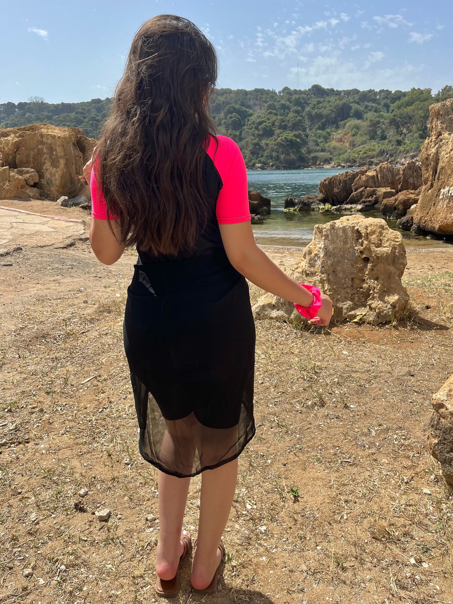 burkini pink splash
