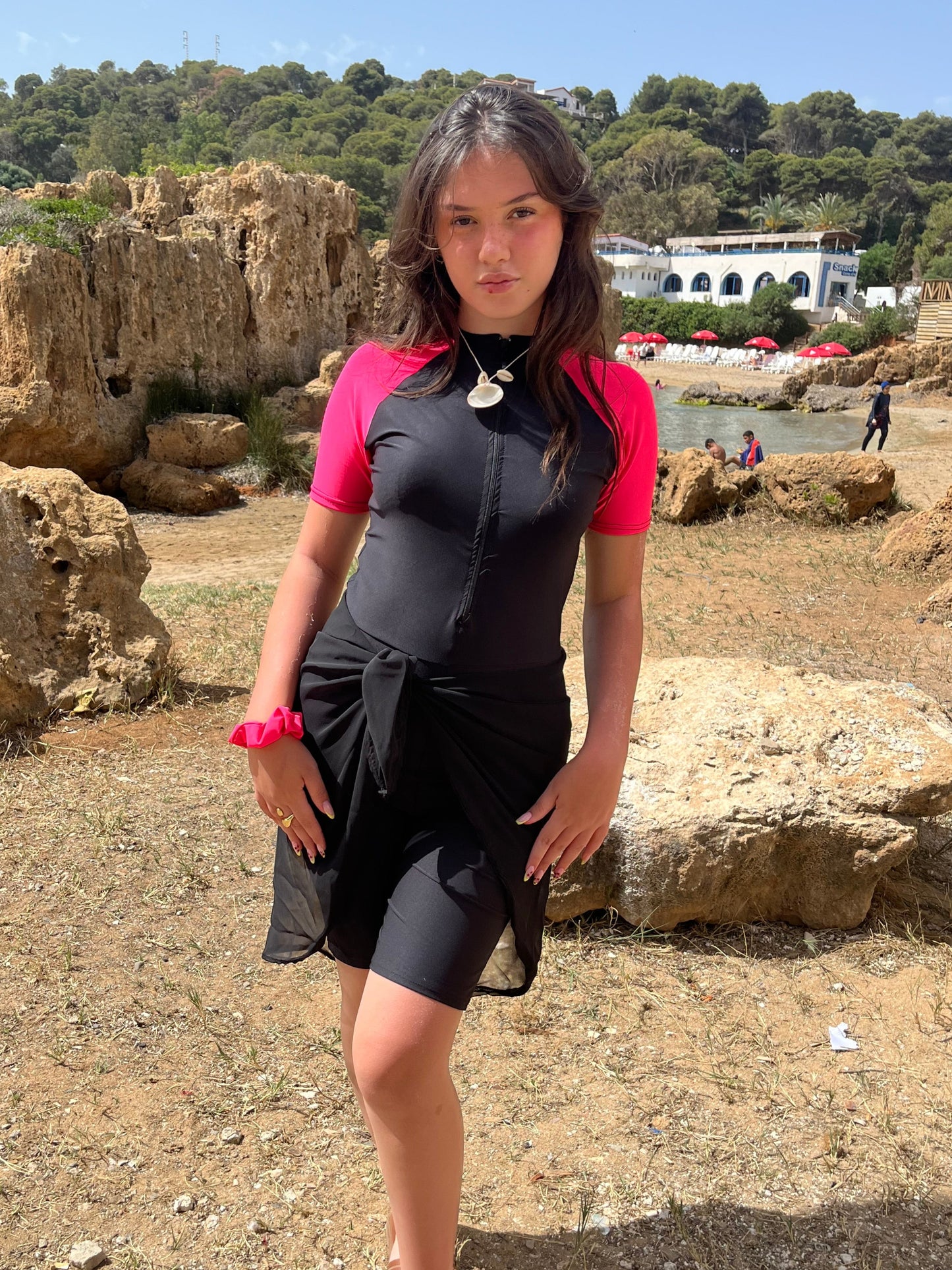 burkini pink splash