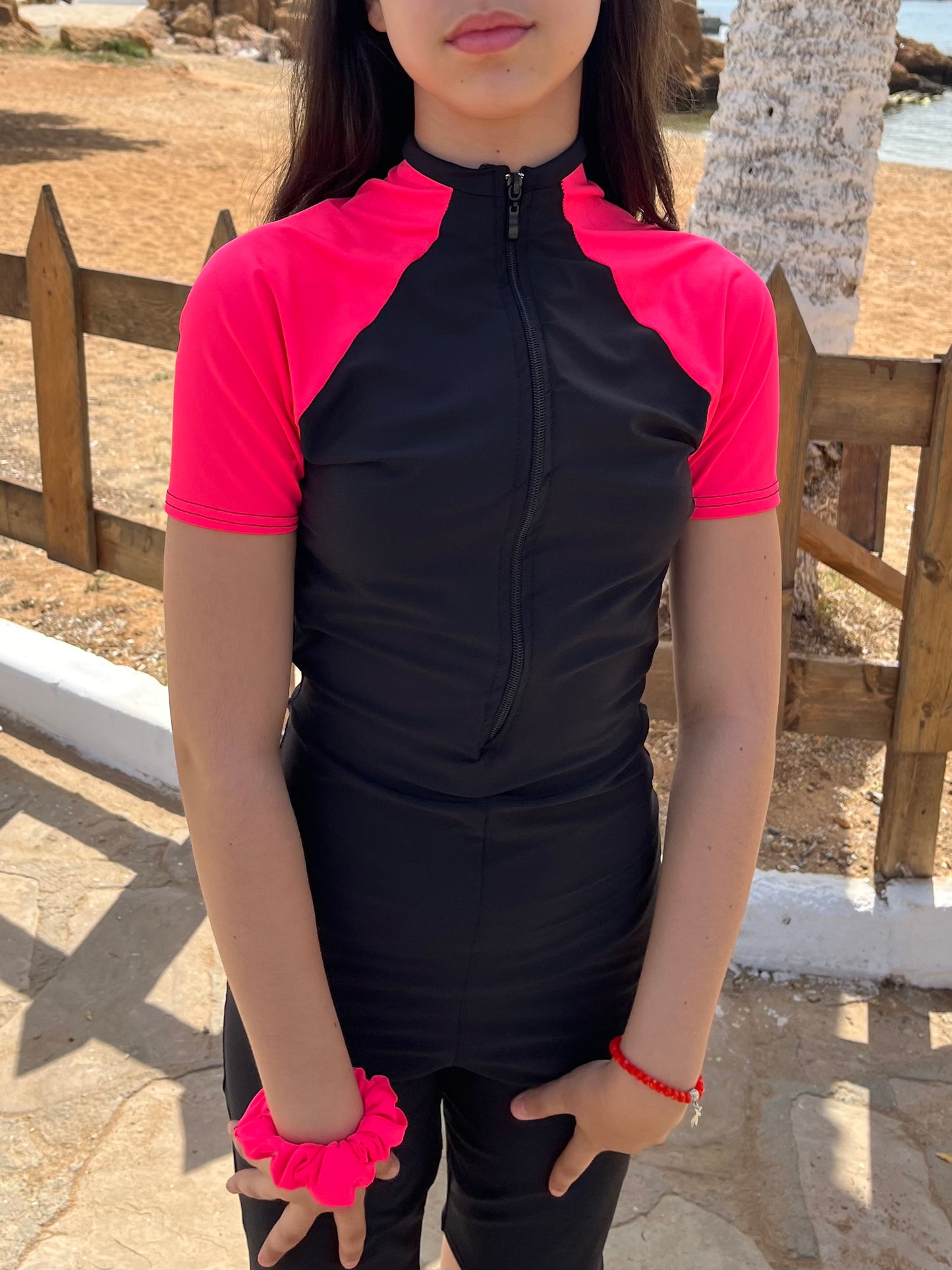 burkini pink splash
